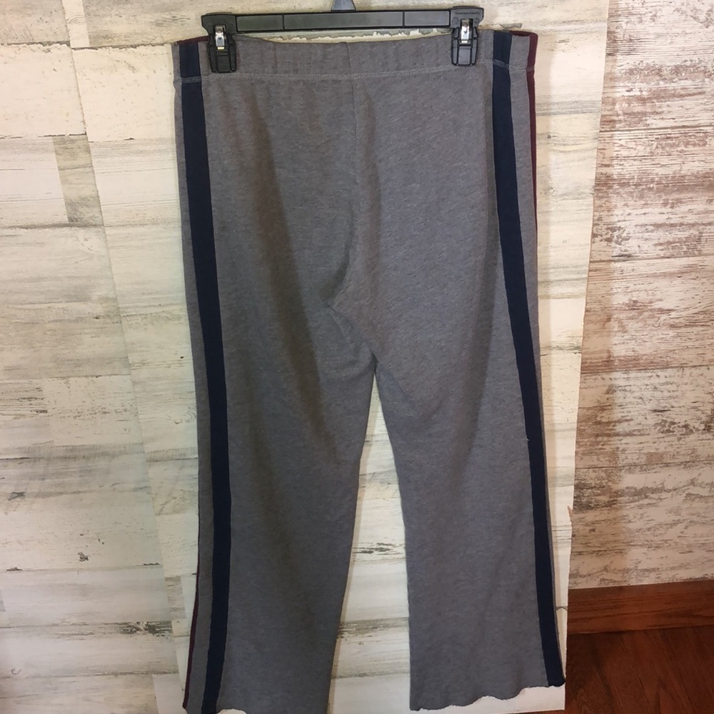 PINK VICTORIA’S SECRET sweatpants gray blue and burgundy size small boyfriend​​​ - Picture 7 of 10